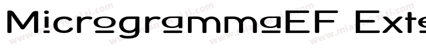 MicrogrammaEF Extend Bold字体转换
